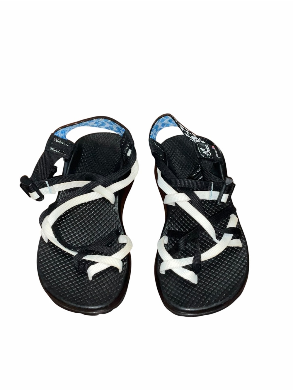 Chaco ZX2 Classic Sandals Black White Women’s Size 6